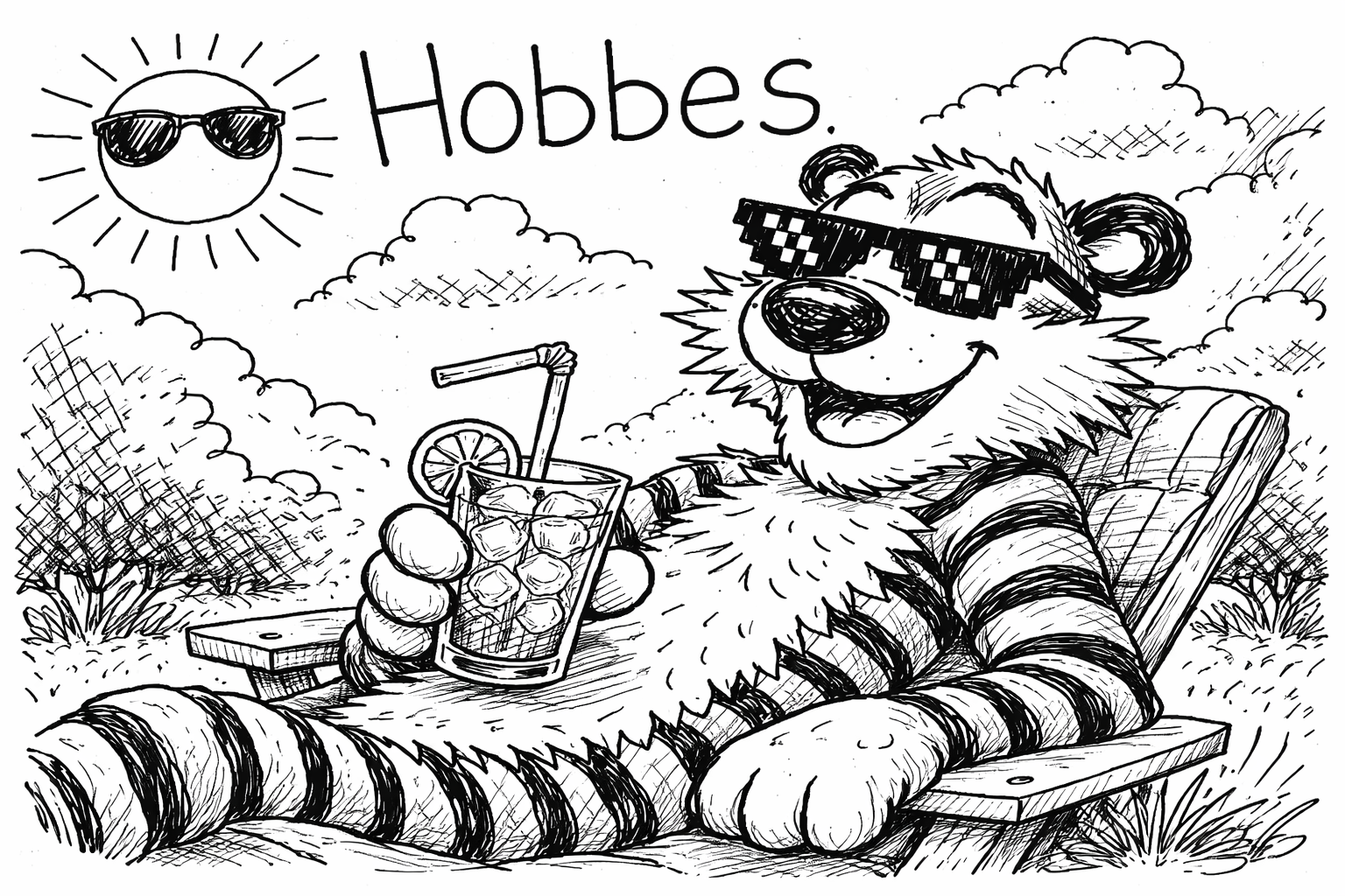 Hobbes Tiger banner
