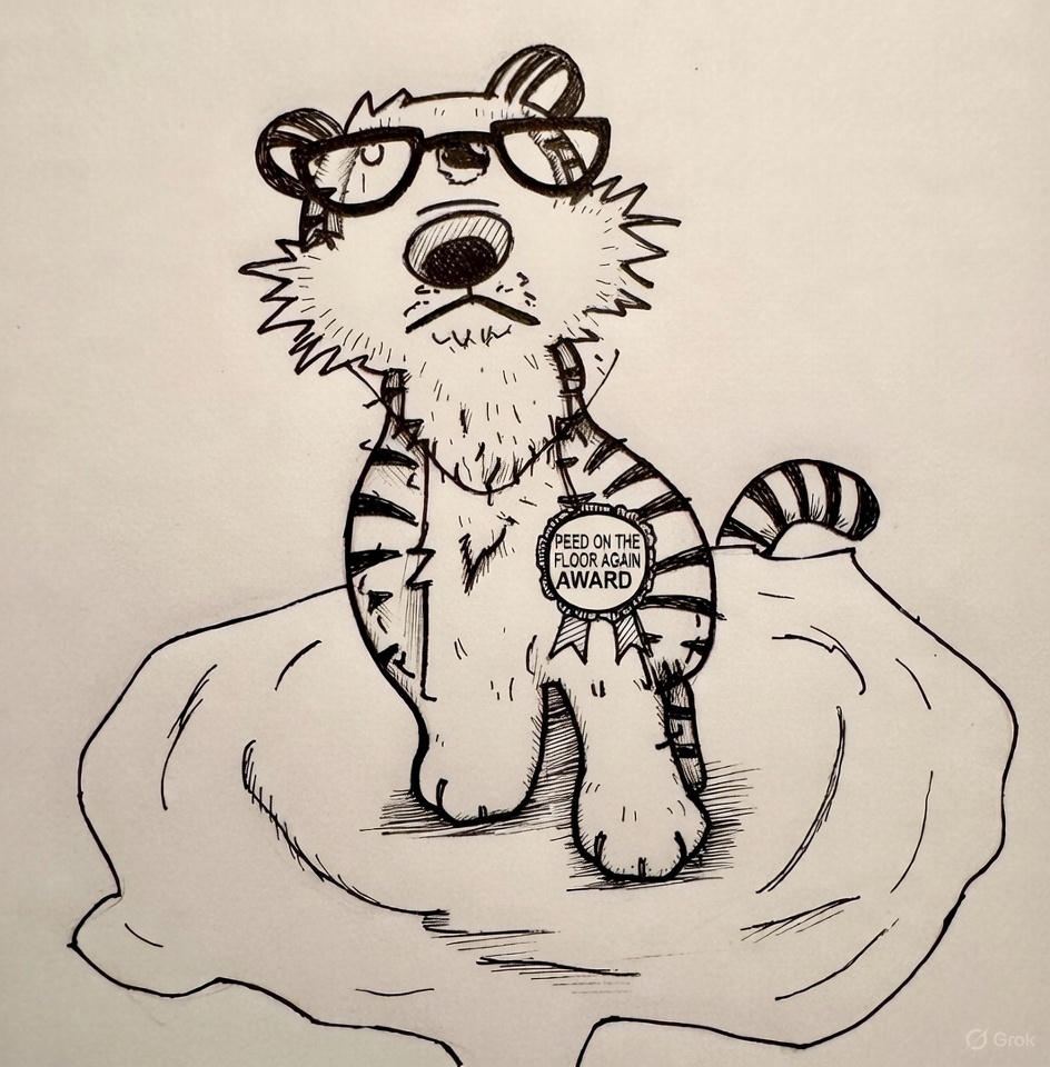 Hobbes Tiger in a meme adventure